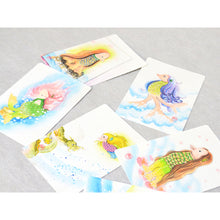 画像をギャラリービューアに読み込む, アマビエ和紙はがき<br>3枚セット① 美濃和紙<br>光触媒/ポストカード