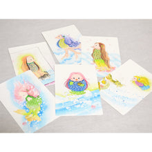 画像をギャラリービューアに読み込む, アマビエ和紙はがき<br>３枚セット① 美濃和紙<br>光触媒／ポストカード

