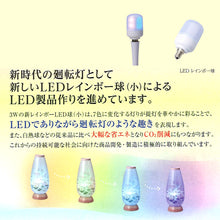 画像をギャラリービューアに読み込む, 宝珠灯480 ② <br>創作提灯／陶器製<br>手描き／絹二重<br>盆提灯／岐阜県産
